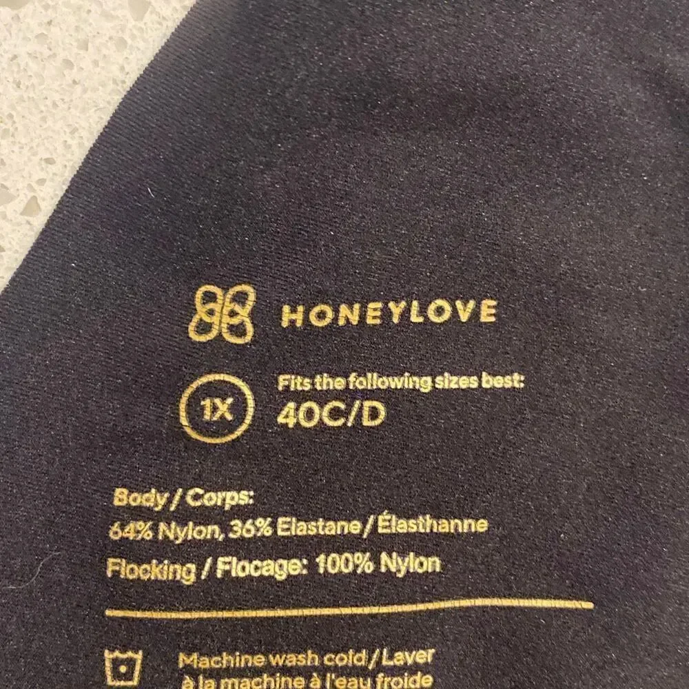HoneyLove silhouette bra, size 1X